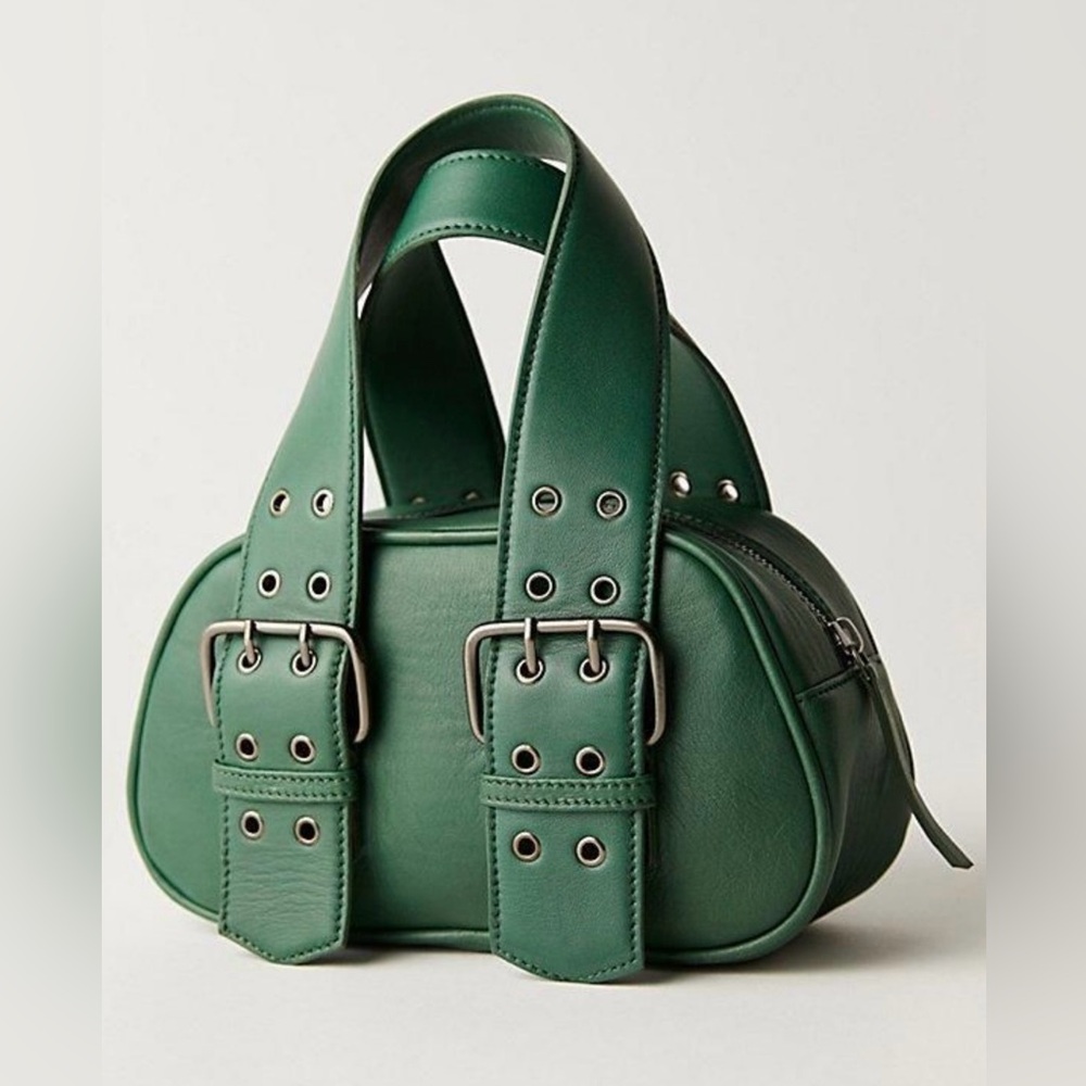 Free People Green Say Yes Bag NWOT